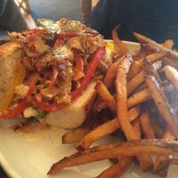 The Seitan Philly was so so scrumptious! at The Gold Leaf in Fort Collins