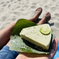 Lemon cheesecake   at Moringa Fresh and Wild  in Puerto Escondido