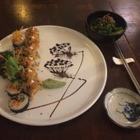 Wakame salad and house sushi at Sushi Kitchen in Penang
