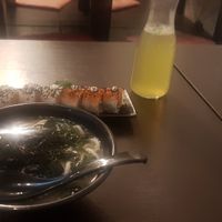 Sushi + udon soup + green tea at Sushi Kitchen in Penang