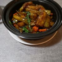 Egg plants at Shuizhong Liansushi - Lotus Veg in Suzhou