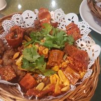 Spicy veg chicken at Shuizhong Liansushi - Lotus Veg in Suzhou