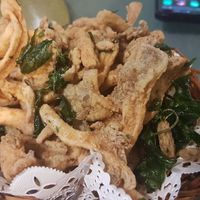 Salty crispy mushrooms at Shuizhong Liansushi - Lotus Veg in Suzhou