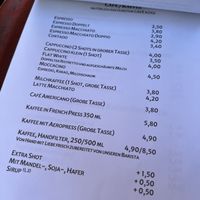 Kaffeekarte  at Cafe Kogi in Cologne