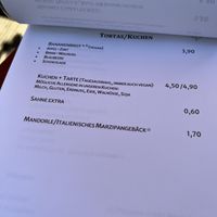 Kuchen Karte  at Cafe Kogi in Cologne