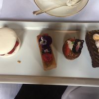 Vegan cakes  at The Tea Room at The Midland Hotel in Manchester