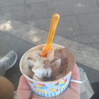 Hazelnut, chocolate and kinder(?) at Il Gelatiere in Naples