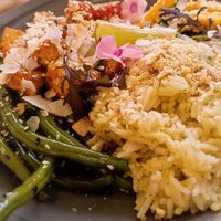 Buddha bowl at Wilk Syty in Wroclaw