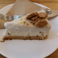 cheesecake made from tofu at Wilk Syty in Wroclaw