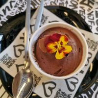 Chocolate ice-cream at Vegan Junk Food Bar - 2D in Amsterdam