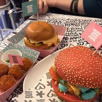 The other burger with chicken was much better!   at Vegan Junk Food Bar - 2D in Amsterdam