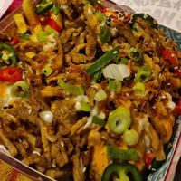 Kapsalon fries were really nice! #Veganuary at Vegan Junk Food Bar - 2D in Amsterdam