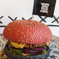 Cruelty Free burger at Vegan Junk Food Bar - 2D in Amsterdam