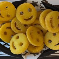 Smiley Fries at Vegan Junk Food Bar - 2D in Amsterdam