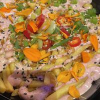 T.R.U.F Suprême Fries  at Vegan Junk Food Bar - 2D in Amsterdam