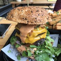 Notorious Sumo burger at Vegan Junk Food Bar - 2D in Amsterdam