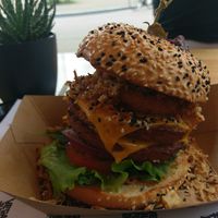 Sumo burger, 2017. 
I prefer 2017 version over 2019/2020😉 at Vegan Junk Food Bar - 2D in Amsterdam