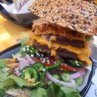 Double decker at Vegan Junk Food Bar - 2D in Amsterdam
