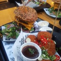 The full works at Vegan Junk Food Bar - 2D in Amsterdam