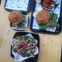 Outdoor seating at Vegan Junk Food Bar - 2D in Amsterdam