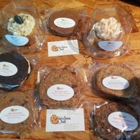 assorted vegan goodies for the day at Crumbville in Houston