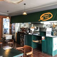 Small and cozy cafe  at Jenny's Bread in Seogwipo