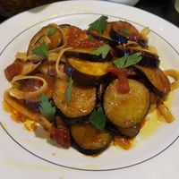 Pasta with eggplant (no cheese) at Jenny's Bread in Seogwipo
