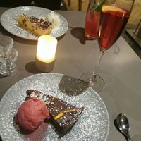 Chocolate orange tart at ASK Italian in Scarborough