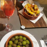 Olives and dough balls at ASK Italian in Scarborough