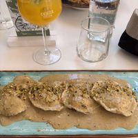 Mango Spritz & Ravioli  at Verdechiaro in Palermo