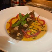 Aubergine with curry   at Lluvia in Alicante