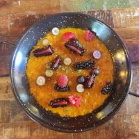 Arroz con leche vegano sin gluten, delicioso 😋 at Lluvia in Alicante