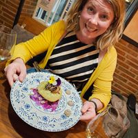 Mushroom bao bun   at Lluvia in Alicante