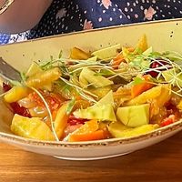 Mango salad  at Lluvia in Alicante