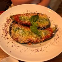 "Parmesan cheese” Eggplant  at Lluvia in Alicante