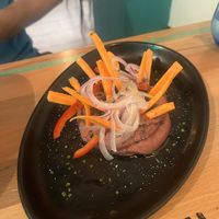 Beetroot hummus   at Lluvia in Alicante