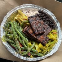 My meal!  at Ninth Square Market Caribbean Style in New Haven