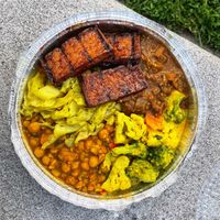 5 item combo bowl   at Ninth Square Market Caribbean Style in New Haven