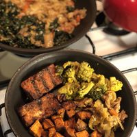 Takeout vegan food is the best!!!! So delicious even a few days later! at Ninth Square Market Caribbean Style in New Haven