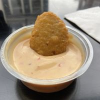Vegan nugget with sriracha mayo: quite tasty at Poké Perfect - Utrecht in Utrecht