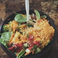 Create your own bowl of sunshine. Veggie, tofu, chicken, mojo pork or steak..steamed broccoli, green beans, spinach, kale, sweet potatoes, carmelized onions are just some of the options at Hello Sunshine Cafe in Tarpon Springs