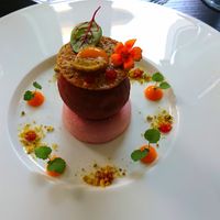 Erfrischendes Tomaten-Parfait at Farbenfroh in Essen