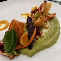 "Angerösteter Brotsalat" at Farbenfroh in Essen