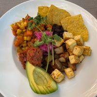 Vegan brunch  at Atlas Cafe in Courtenay