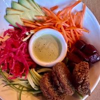 Falafel Bowl at Atlas Cafe in Courtenay