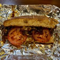 BBQ tempeh (half) sandwich.  at Planet Sub in St Louis