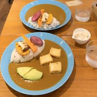 Avocado tofu curry  at Minami Aoyama Yasai Kichi in Yokohama