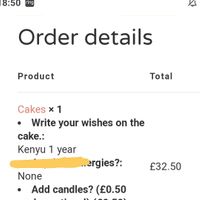 Wrote kenyu on the order at Unico Gelato & Caffe in Bromley