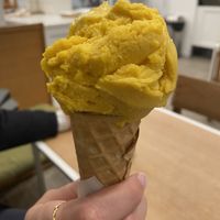 Mango sorbet  at Unico Gelato & Caffe in Bromley