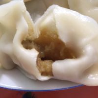 A curried potato jiaozi filling. at Vegetable Dumplings in Chengdu